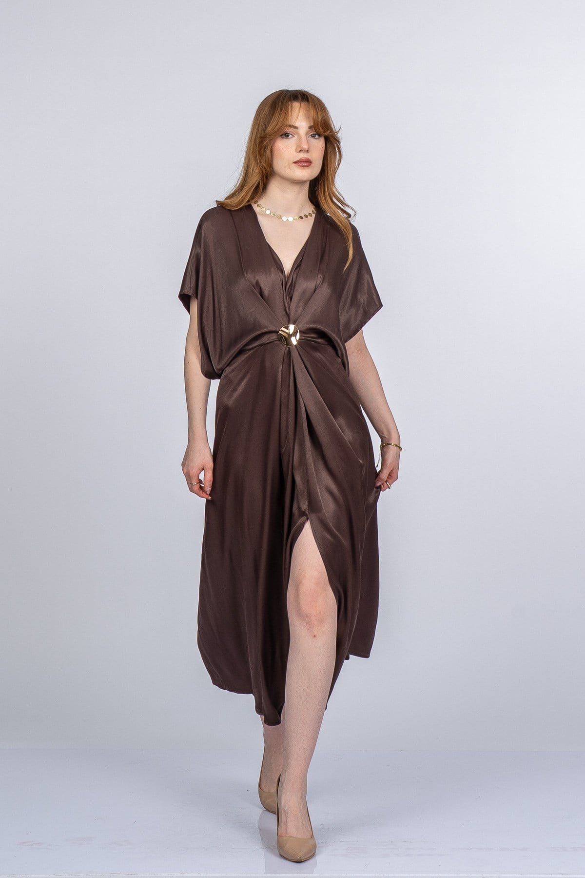 PRINCES SATEN OVERSIZE ELBİSE