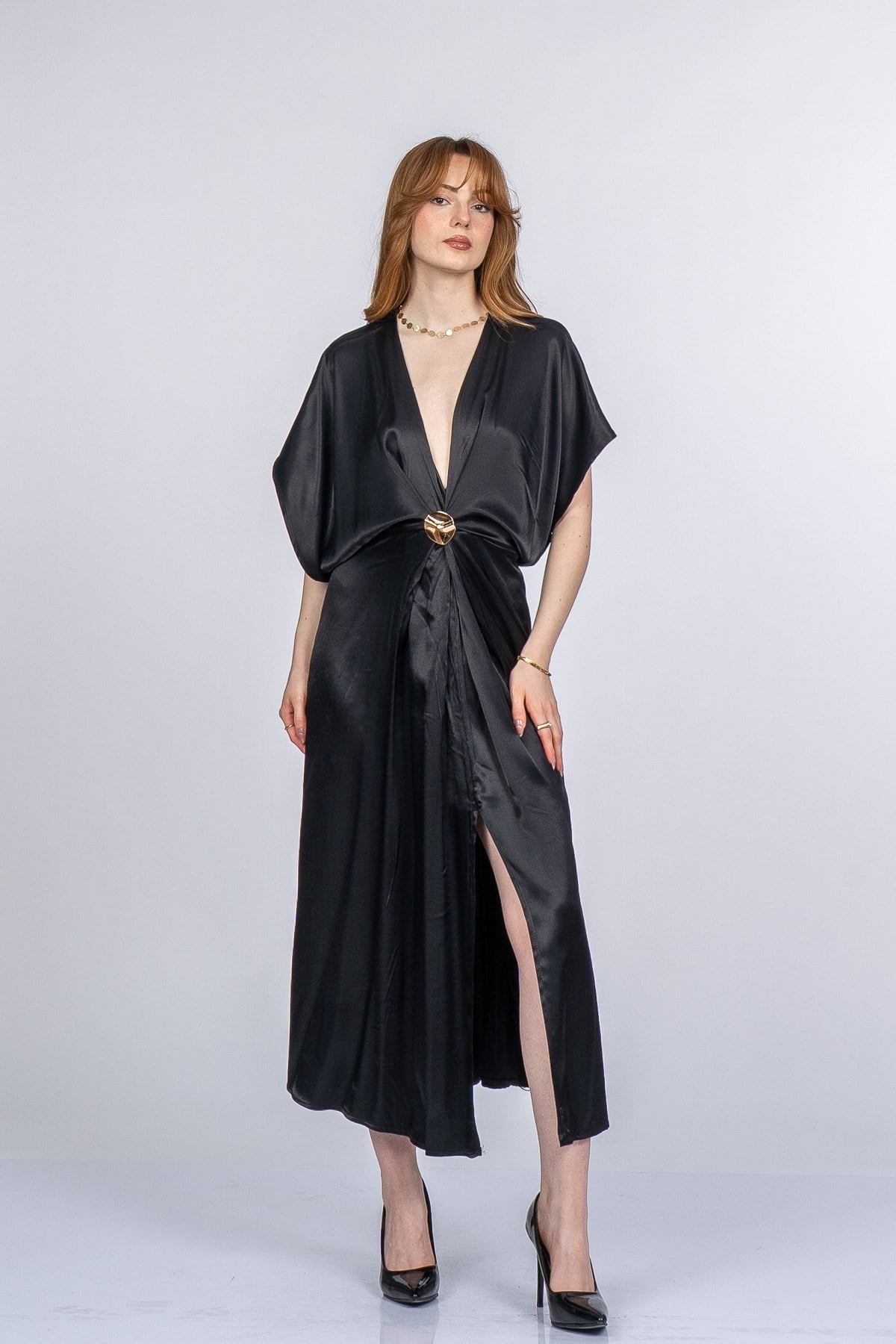 PRINCES SATEN OVERSIZE ELBİSE