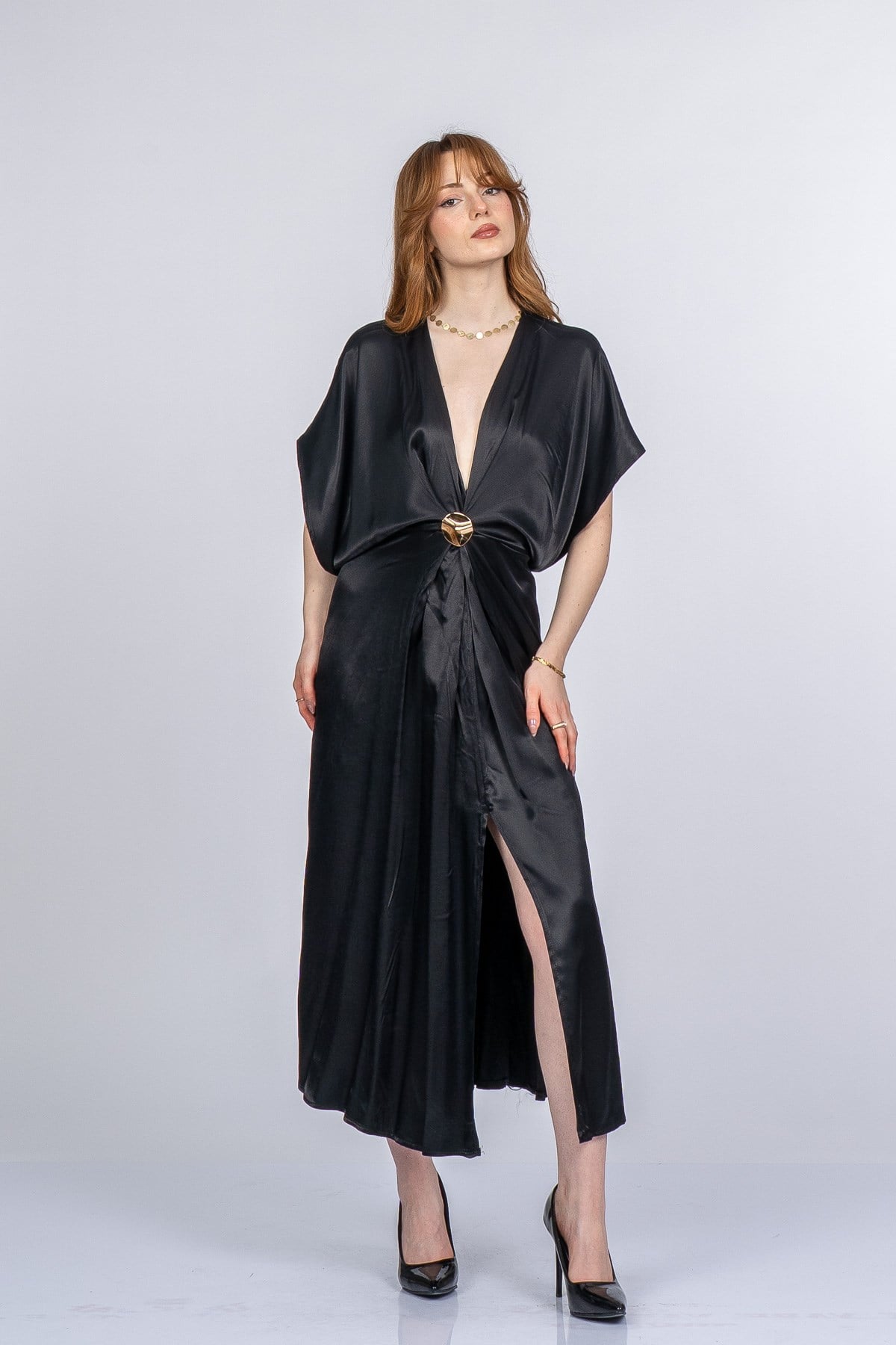 PRINCES SATEN OVERSIZE ELBİSE
