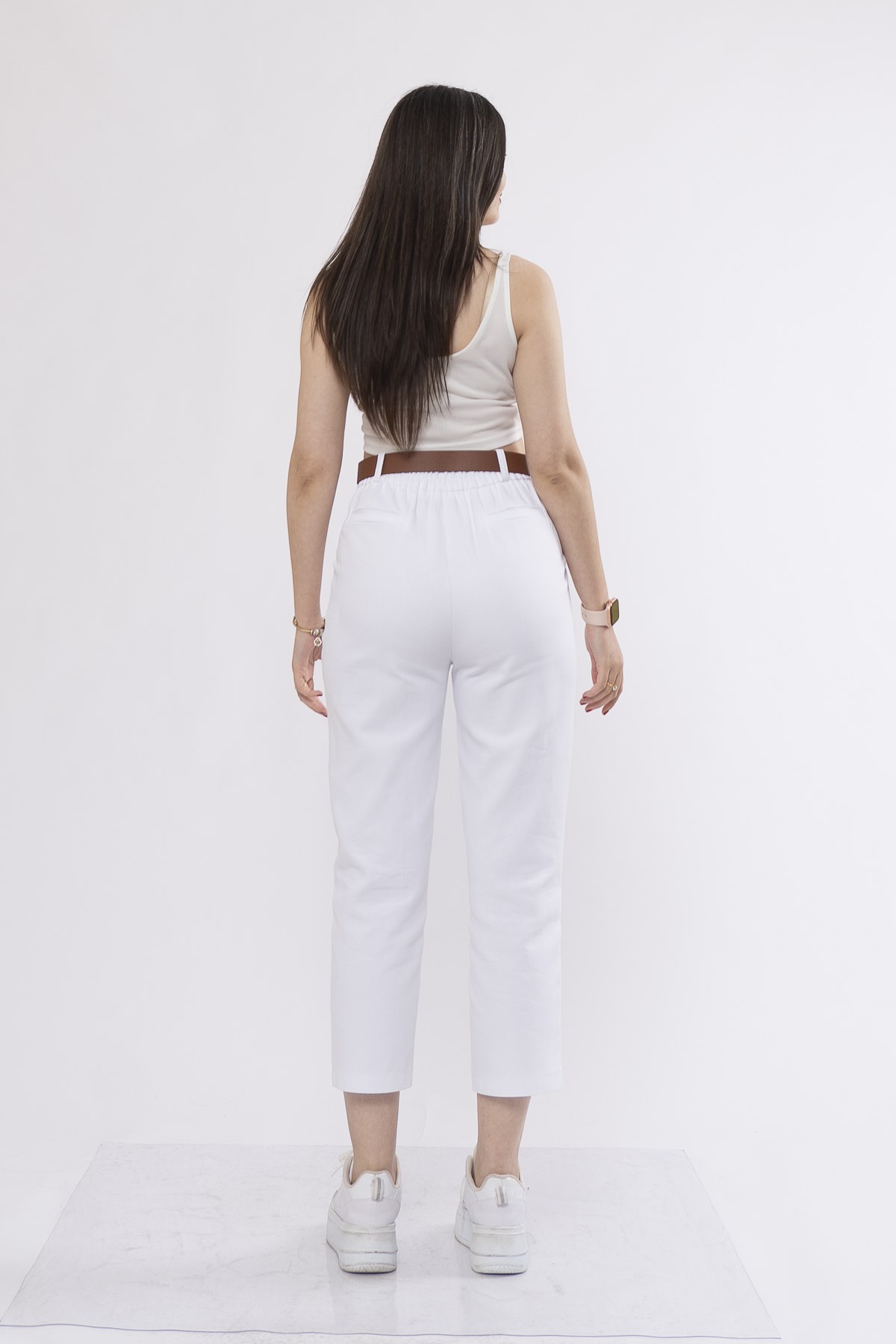 QUIN KEMERLİ KALEM PANTOLON