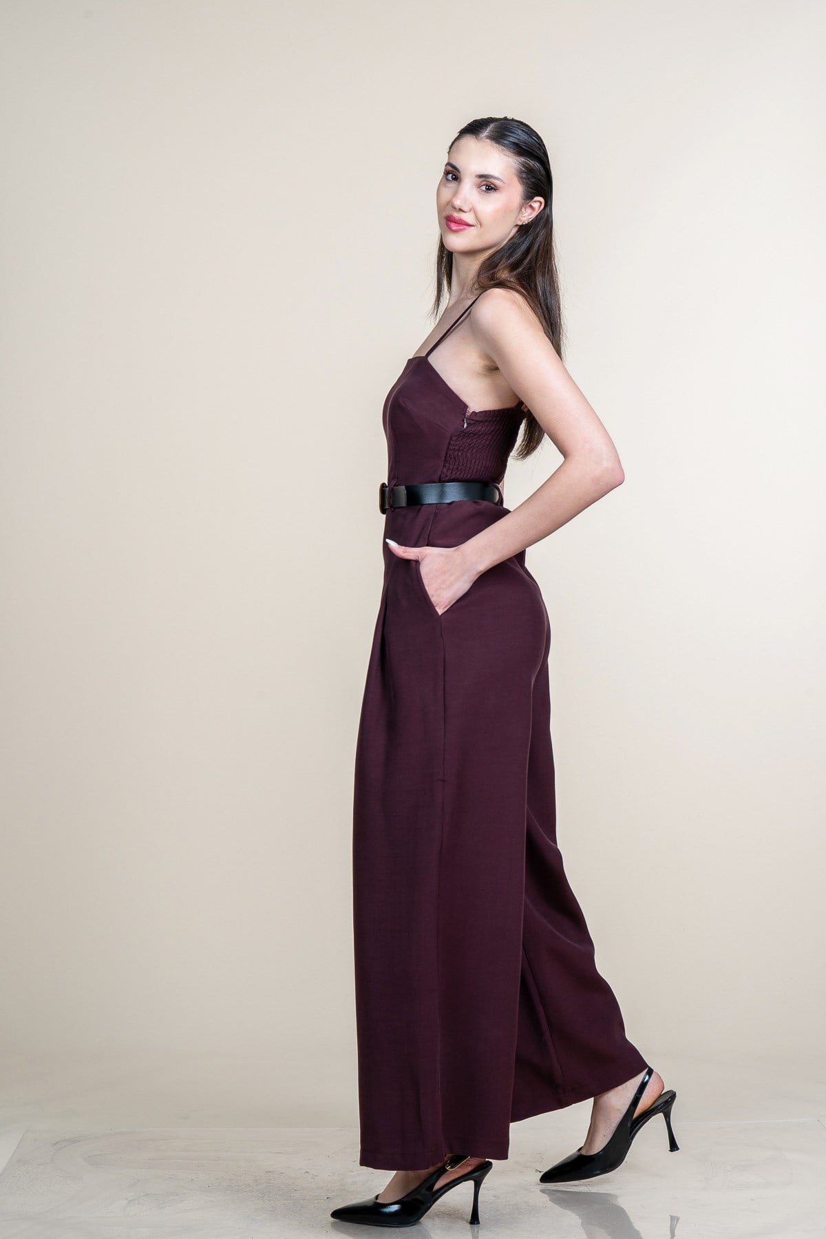REBECCA İNCE İP ASKILI KEMERLİ TULUM