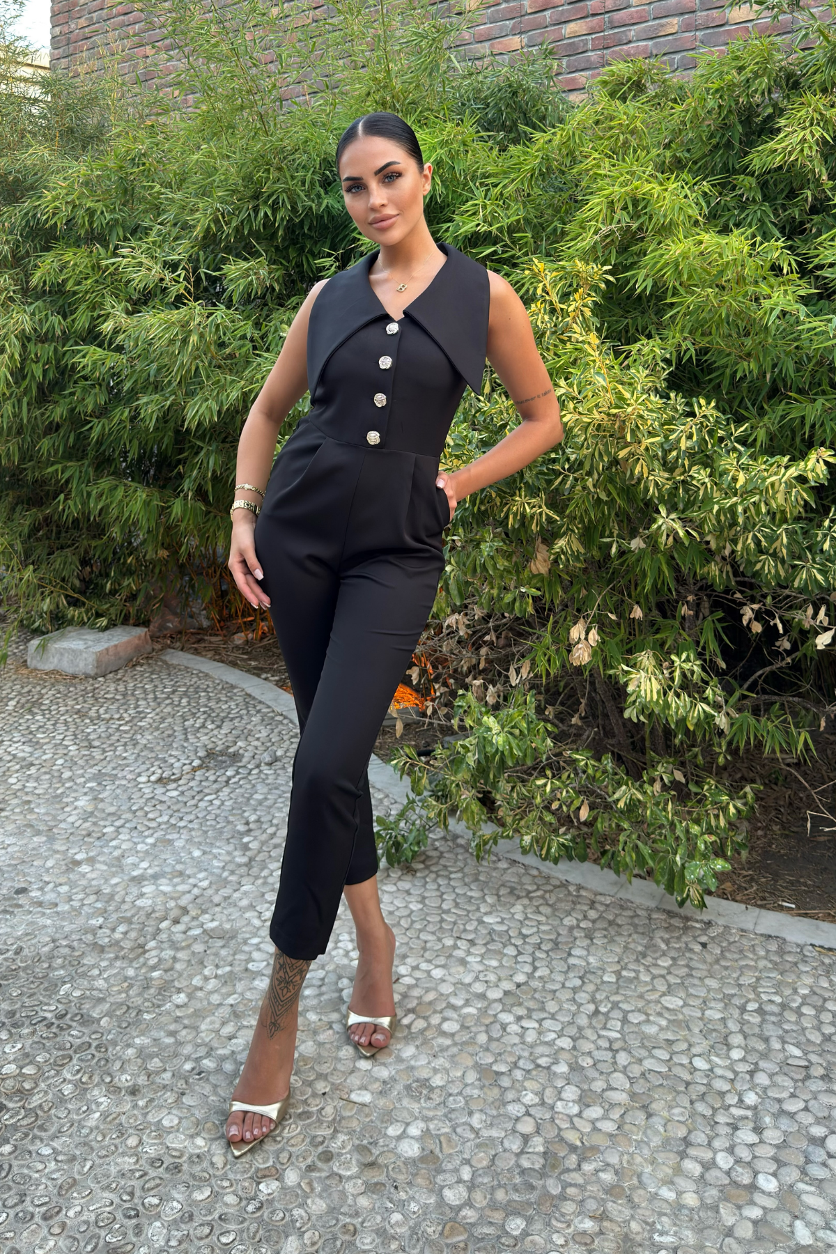 ROSA GENİŞ YAKALI TULUM