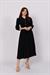 Beli Kuşgözü Lastikli Elbise 50307