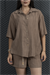 Keten Oversize Gömlek 70039