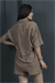 Keten Oversize Gömlek 70039