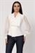 Kruvaze Yaka Taş Detaylı Kolları Transparan Bluz 2781