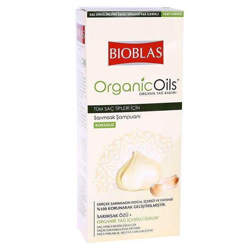 BİOBLAS - Botanic Oils Sarımsak Şampuanı 360 ml - Kokusuz - Besleyici ve Onarıcı 