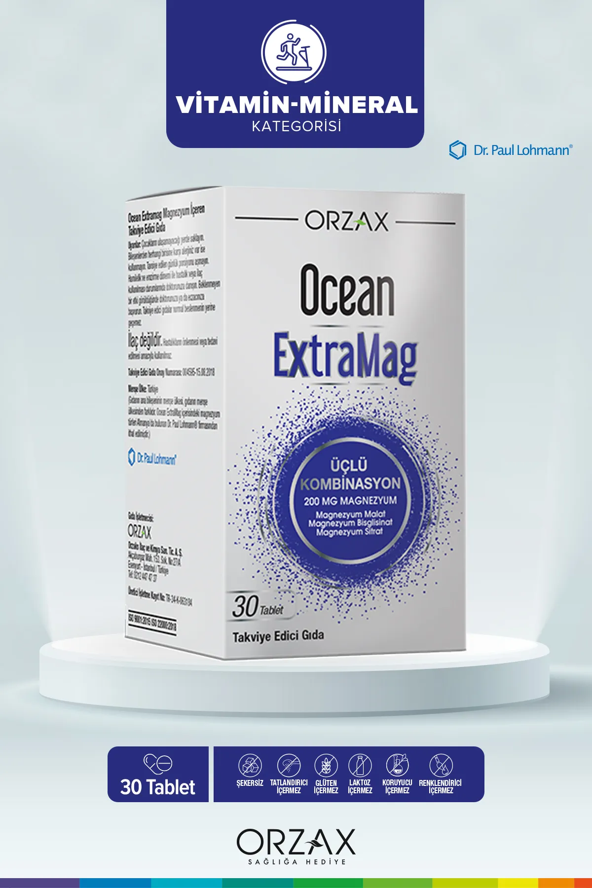 Orzax Extramag Üçlü Kombinasyon 30 Tablet