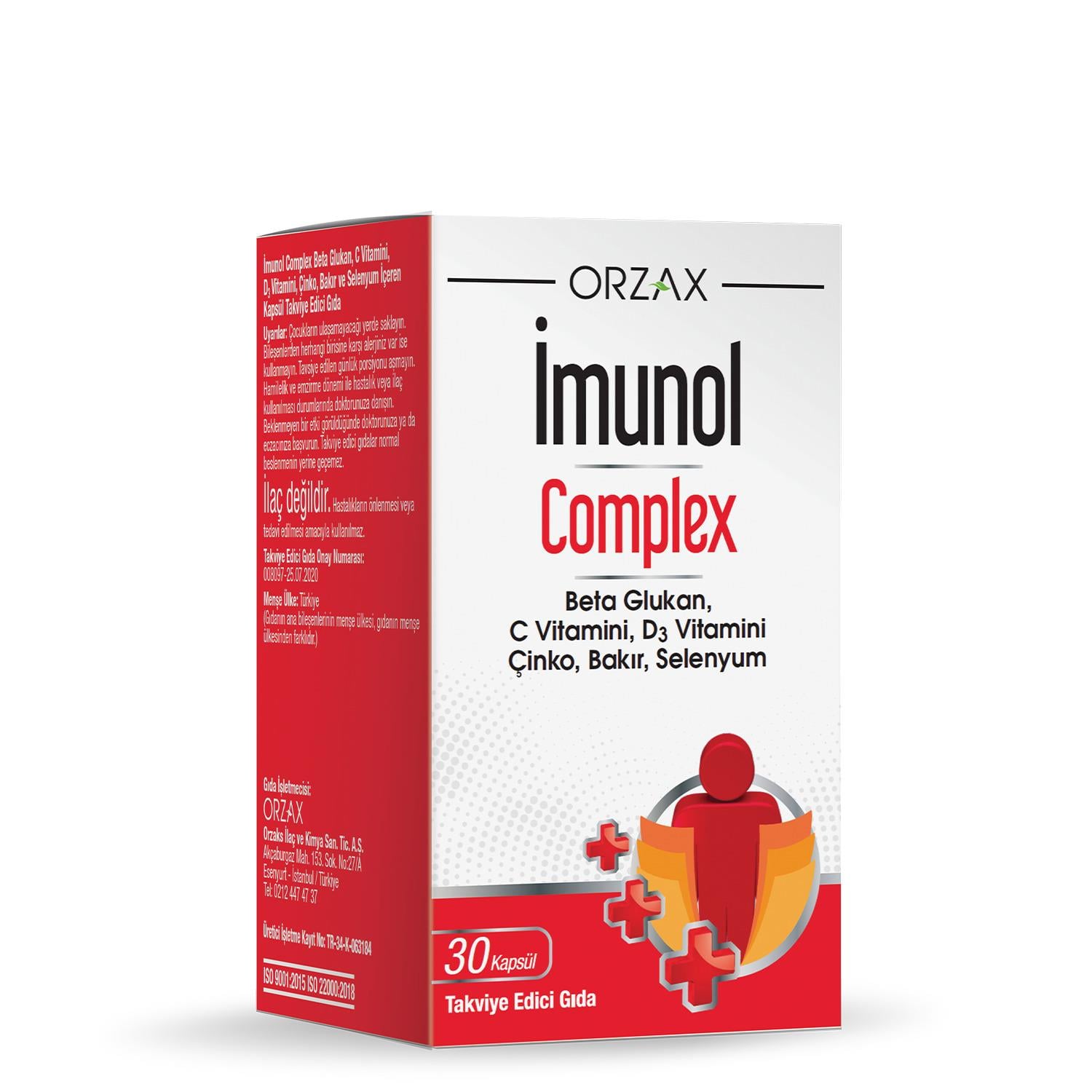 Orzax Imunol Complex 30 Kapsül
