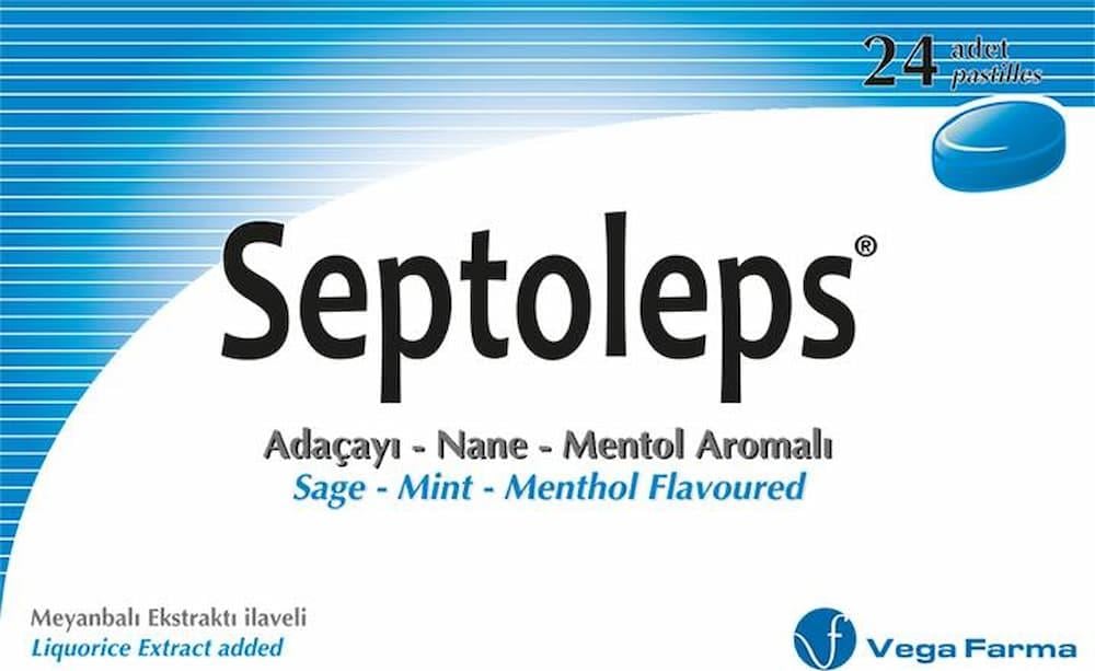 Septoleps Adaçayı – Nane – Mentol Aromalı Boğaz Pastili