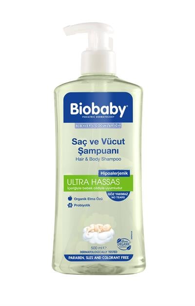 Biobaby Ultra Hassas Saç Ve Vücut Bebek Şampuanı 500 ml 
