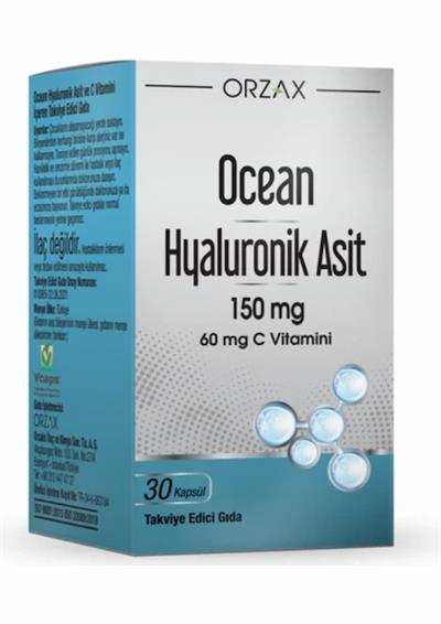 Orzax Ocean Hyaluronik Asit 150 Mg 30 Kapsül