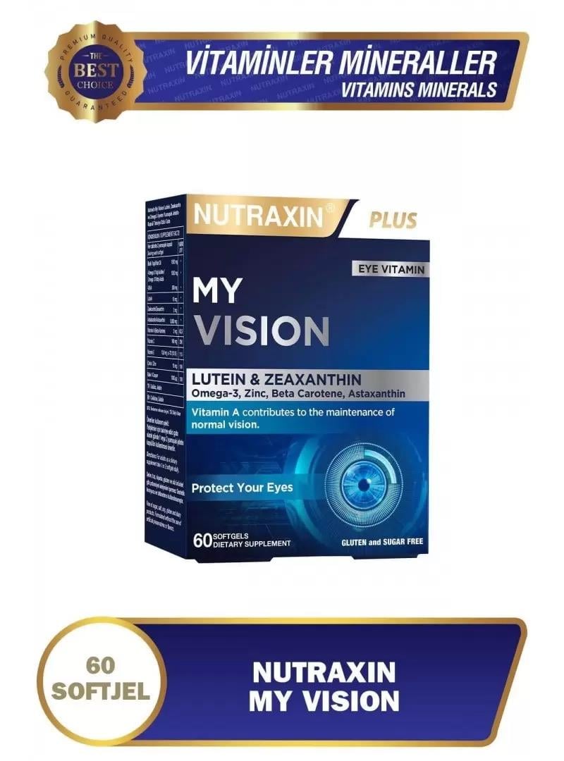  Nutraxin Plus My Vision Göz Vitamini Lutein Zeaksantin 60 Kapsül 