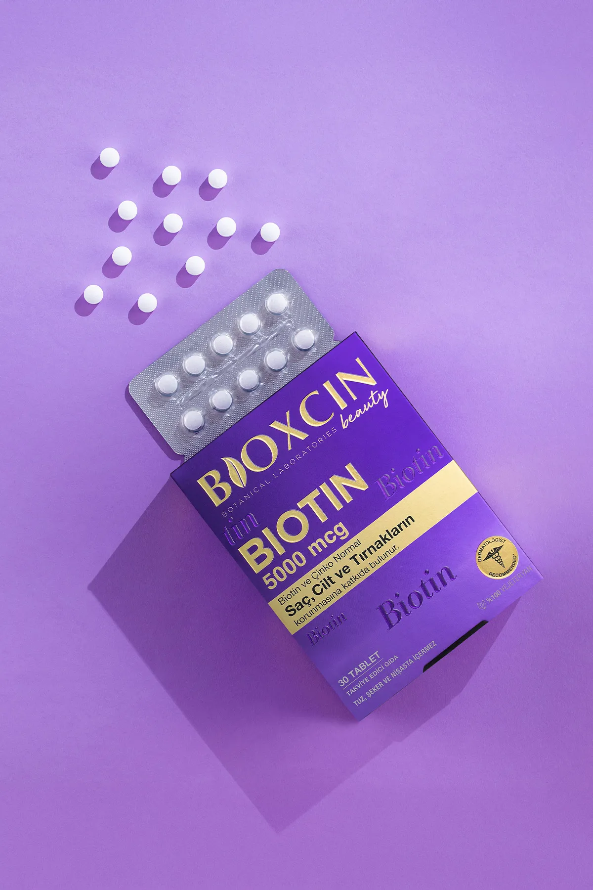 Bioxcin Biotin 5000 mcg Takviye Edici Gıda 30 Tablet
