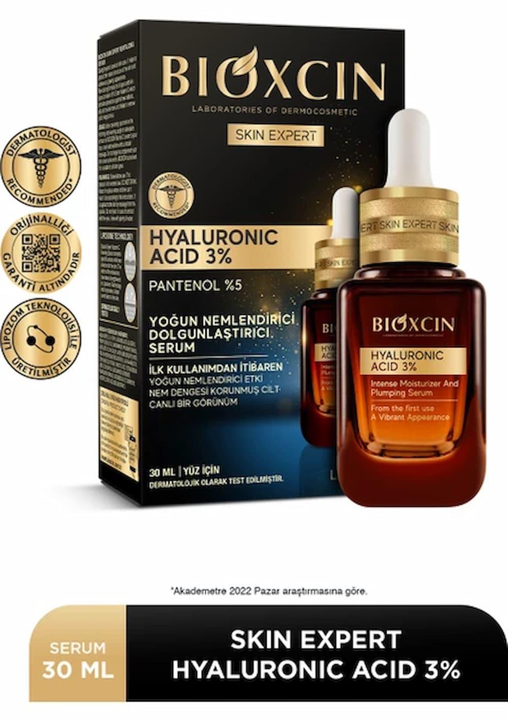 Bioxcin Hyaluronic Acid %3 Yoğun Nemlendirici Dolgunlaştırıcı Serum – 30 ML