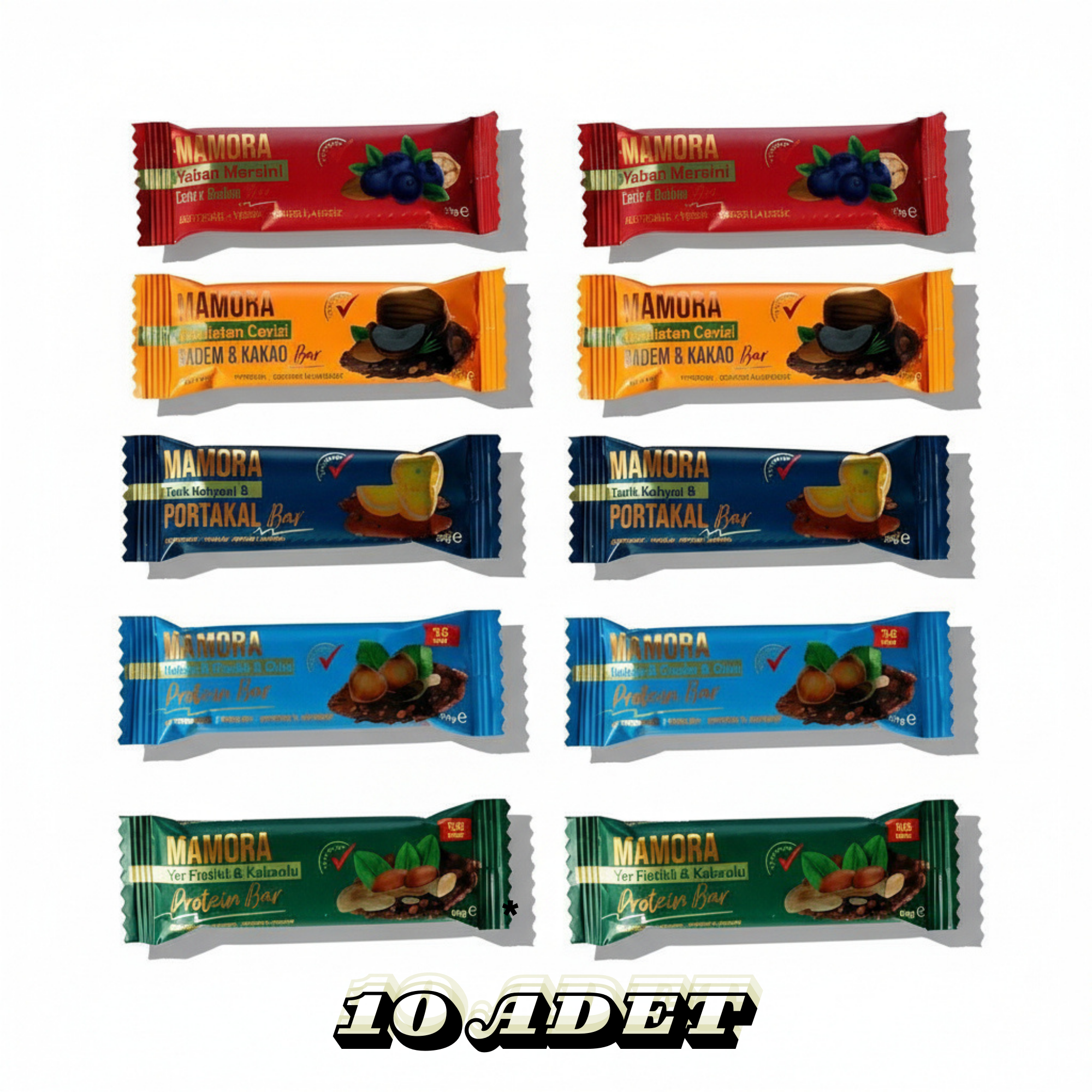 MAMORA BAR 10'lu Karma Paket - Lezzetlerle Tanışma Seti