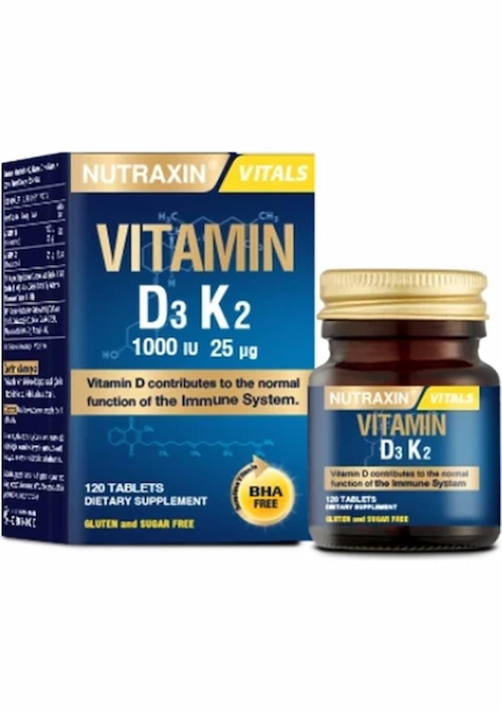 Nutraxin Vitamin D3 K2 – 120 Tablet