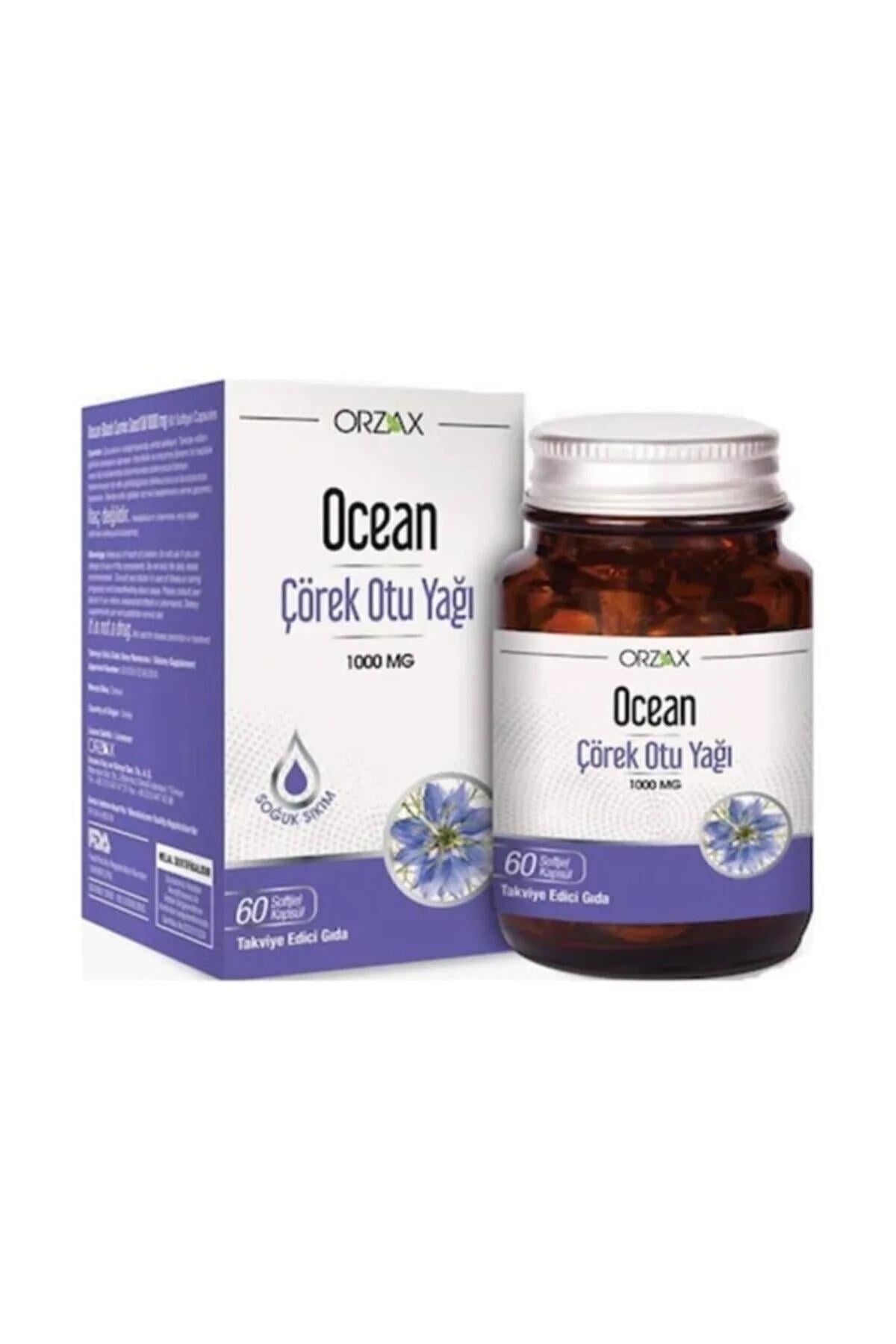 Orzax Ocean Çörek Otu Yağı  1000 Mg 60 Kapsül