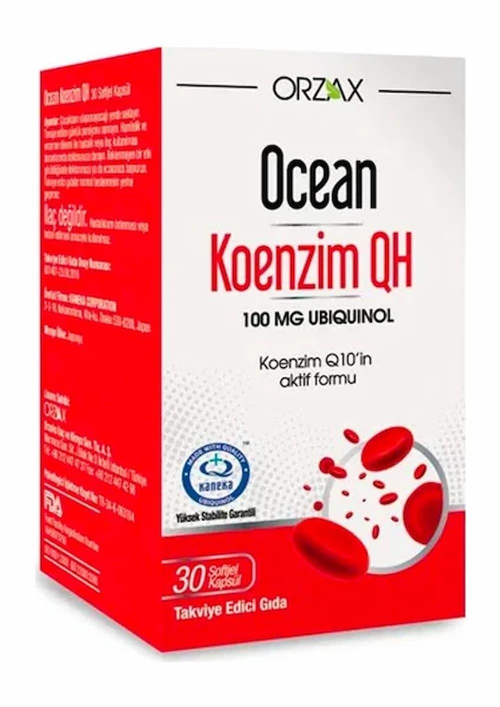 Orzax Ocean Koenzim Qh 30 Kapsül