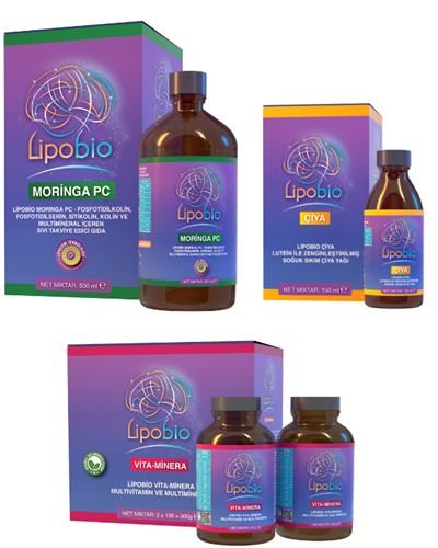 LİPOBIO Üçlü Seti – Moringa PC + Vita-Minera + Çiya