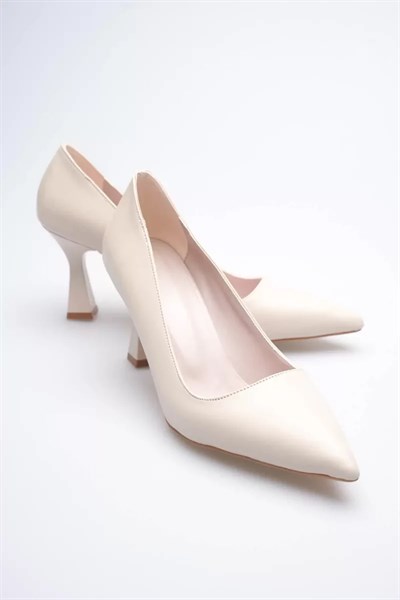 Bej Topuklu Kadın Stiletto TR20MS02C
