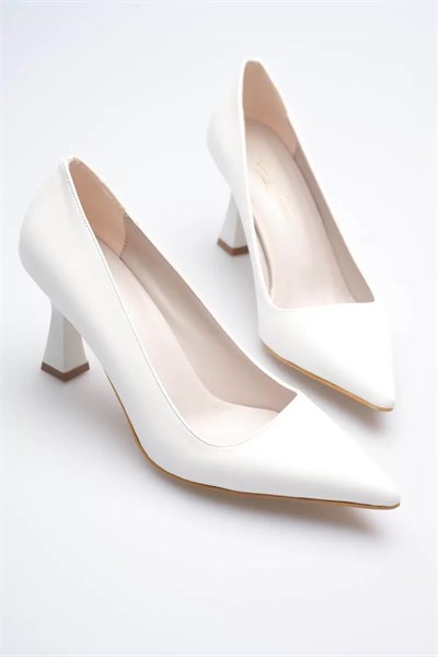 Beyaz Topuklu Kadın Stiletto TR20MS02B