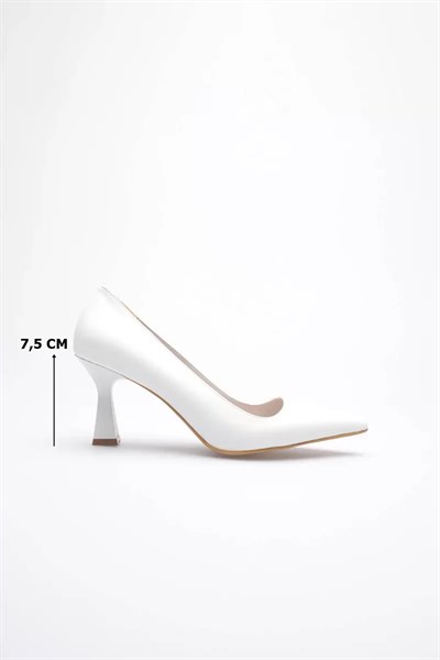 Beyaz Topuklu Kadın Stiletto TR20MS02B