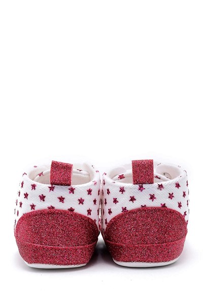 First Step Simli Yıldızlı Patik - Pembe 12-16 Ay / No.19