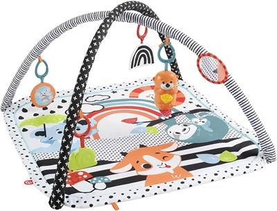 Fisher Price Neşeli Hayvanlar 3ü 1 Arada Jimnastik Merkezi Oyun Halısı
