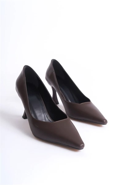 Kadın Mat Acı Kahve Stiletto TR08MS27L