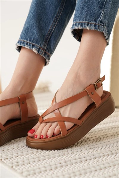 Taba Hakiki Deri Sandalet TR31MY60A