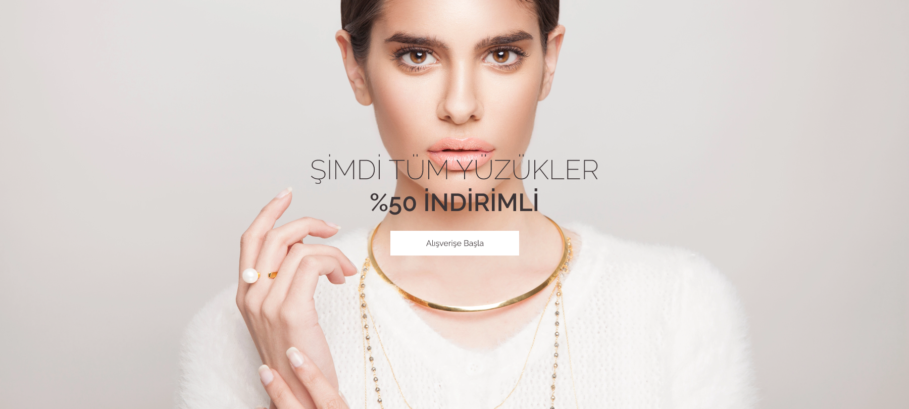 Şimdi Tüm Yüzükler %50 iNDİRİMLİ