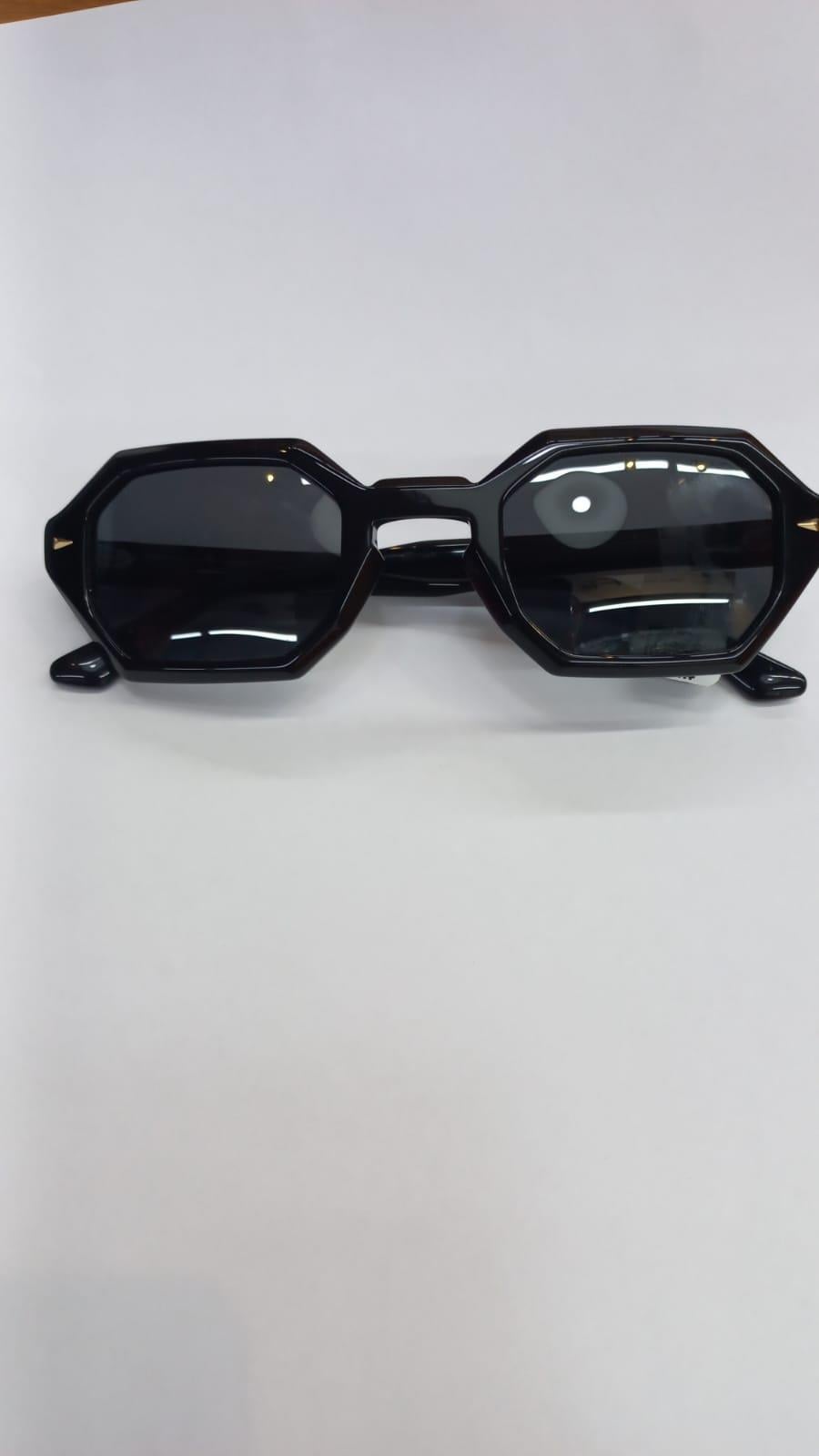 Morlın Bron 1777 Siyah Geometrik Güneş Gözlüğü