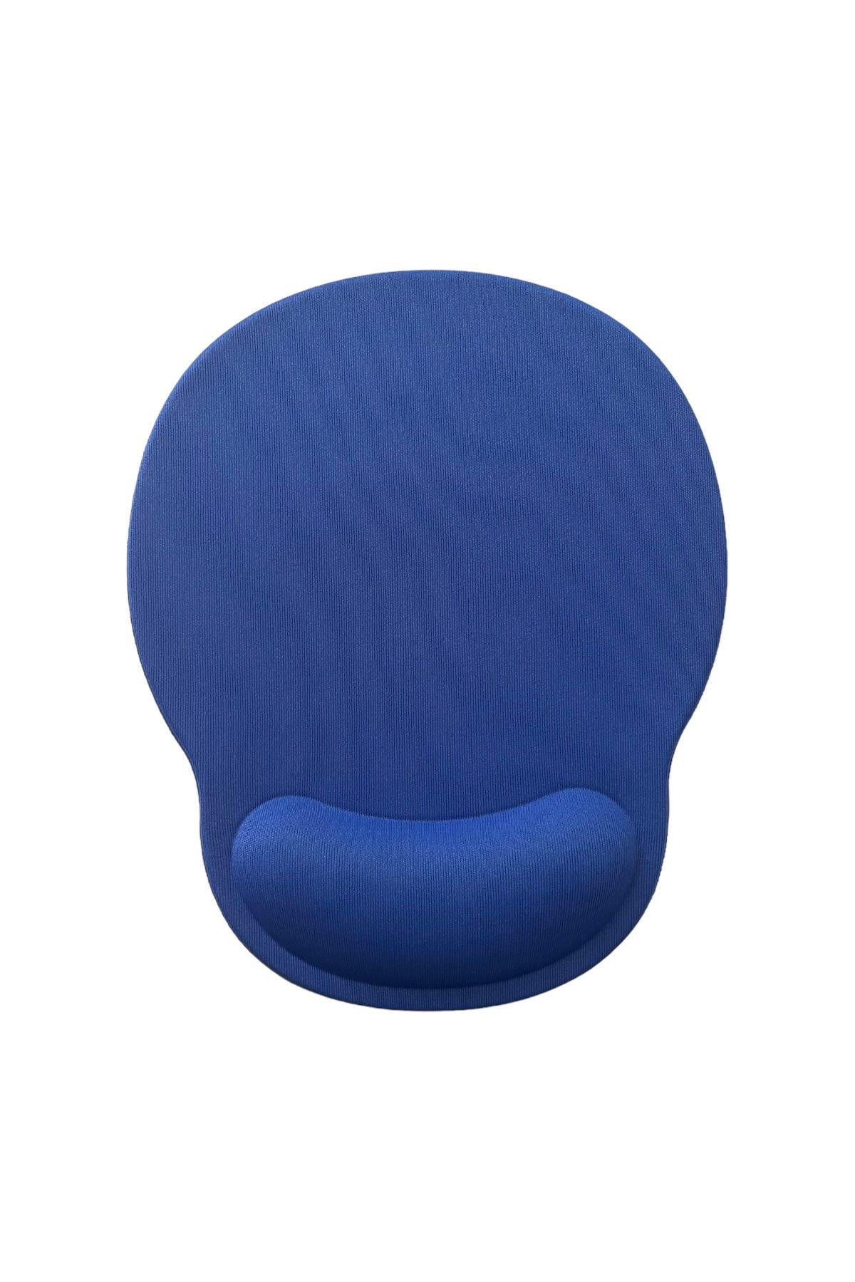 Bilek Destekli Memory Foam Kaymaz Taban Mouse Pad MAVİ  M004
