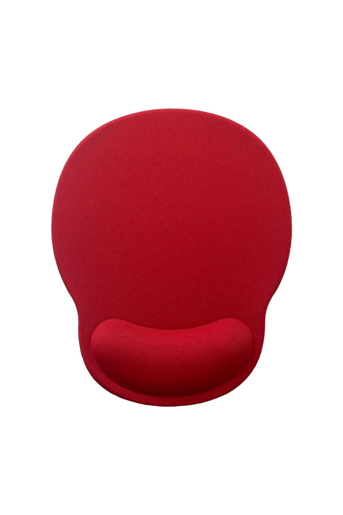 Bilek Destekli Memory Foam Kaymaz Taban Mouse Pad  KIRMIZI K004