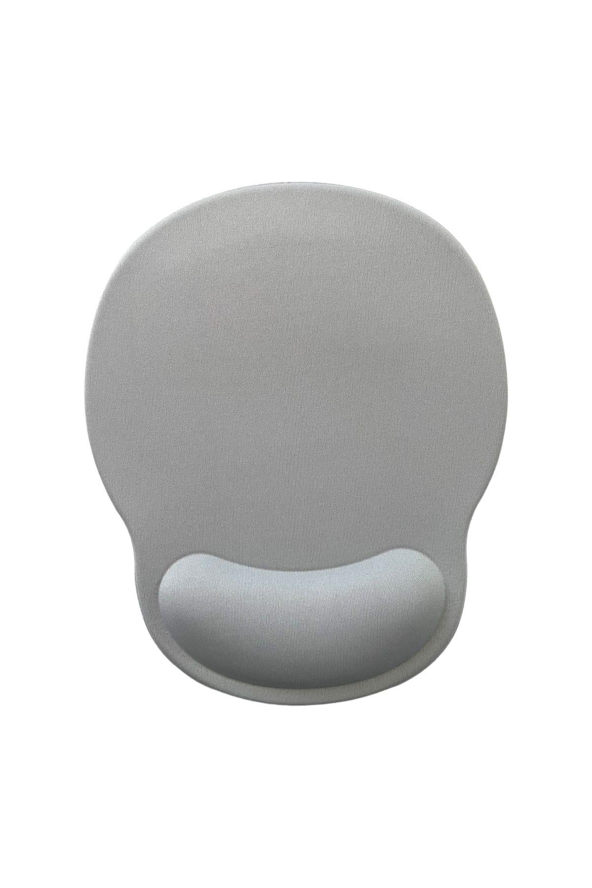 Bilek Destekli Memory Foam Kaymaz Taban Mouse Pad GRİ G004