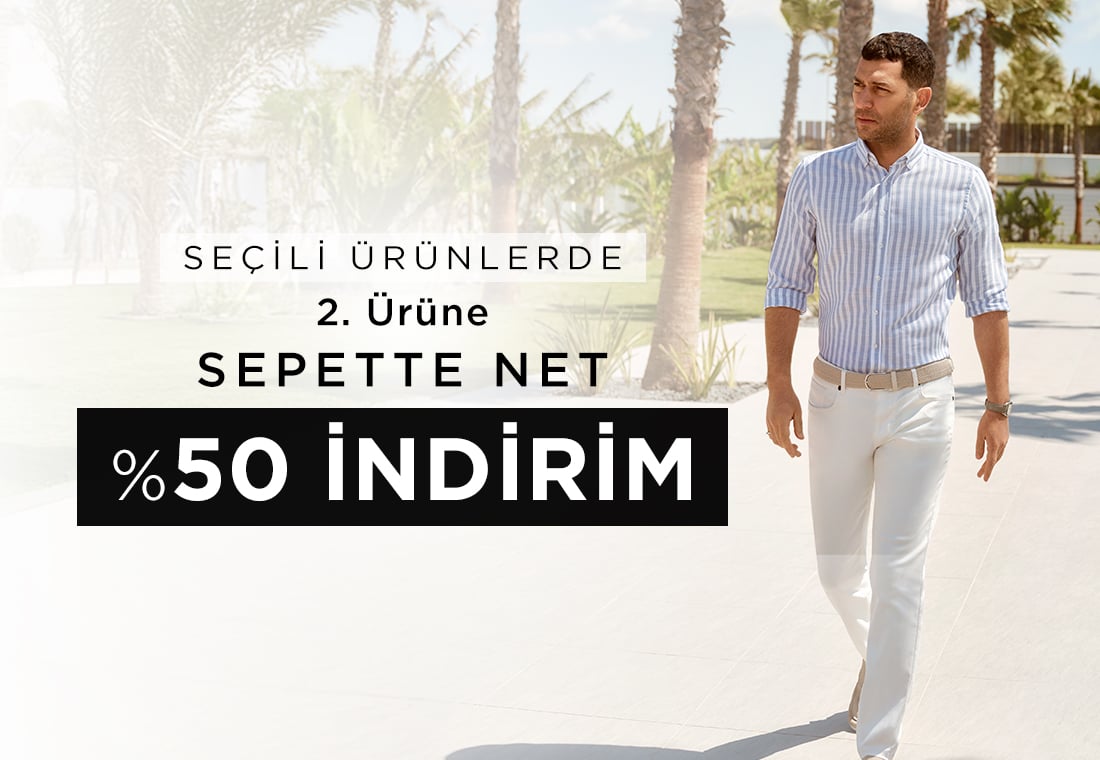 Seçili Ürünlerde 2. Ürüne Sepette %50 İndirim