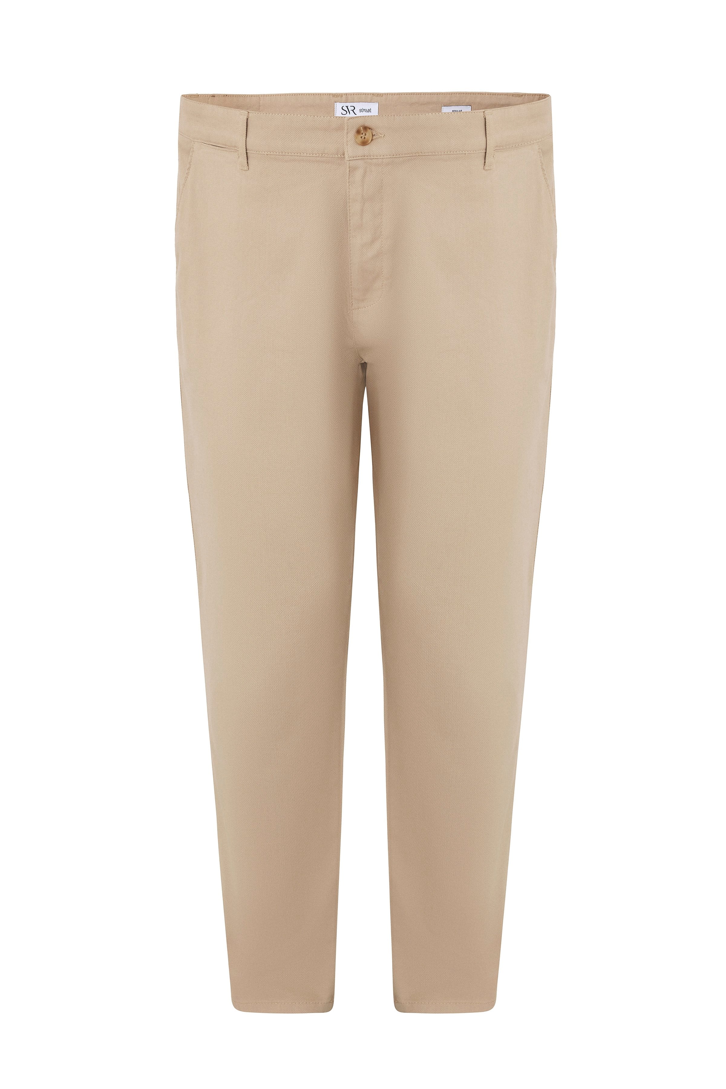 Bej Regular Casual Pantolon