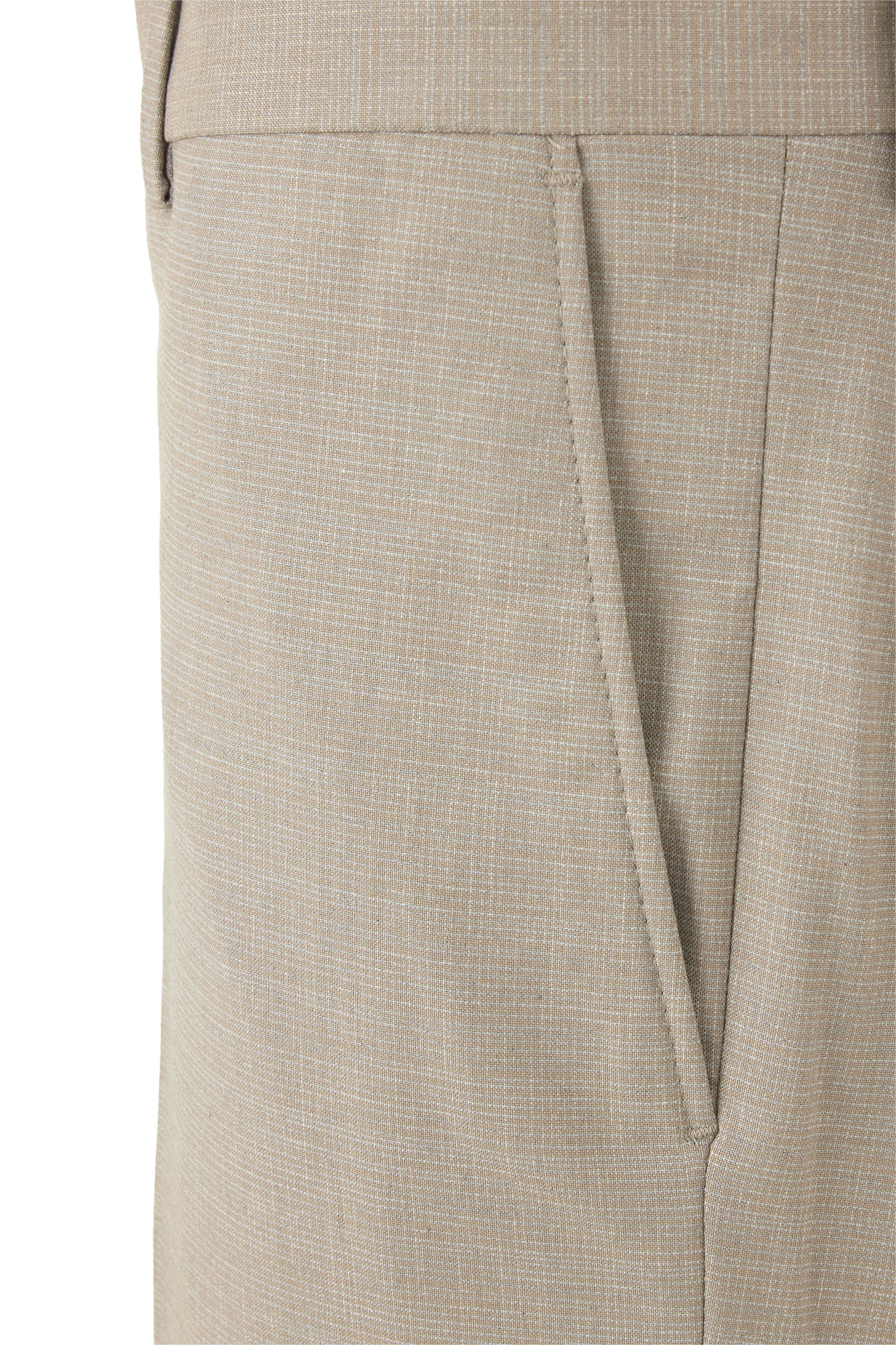 Bej Regular Klasik Pantolon