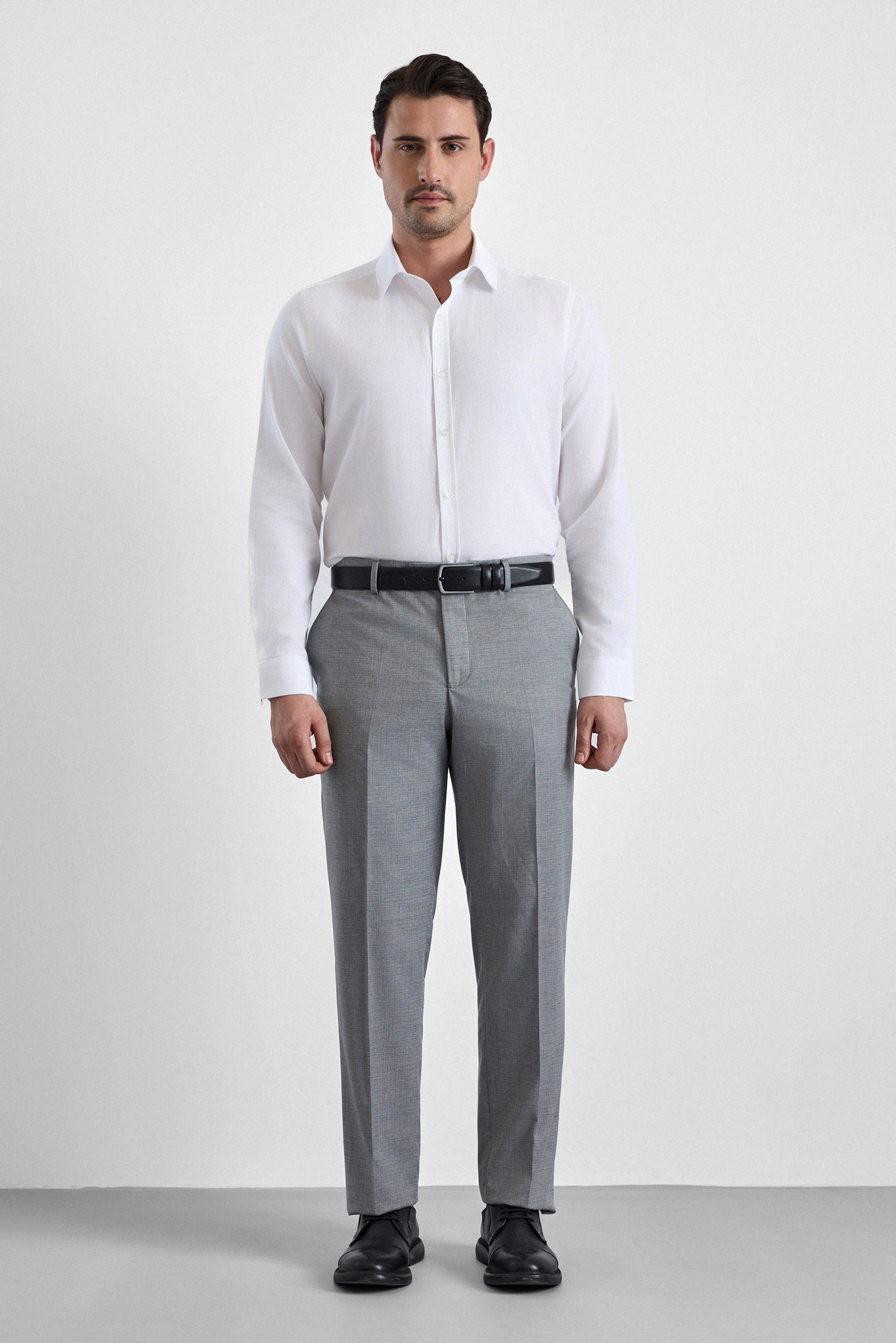 Süvari Gri Regular Klasik Pantolon