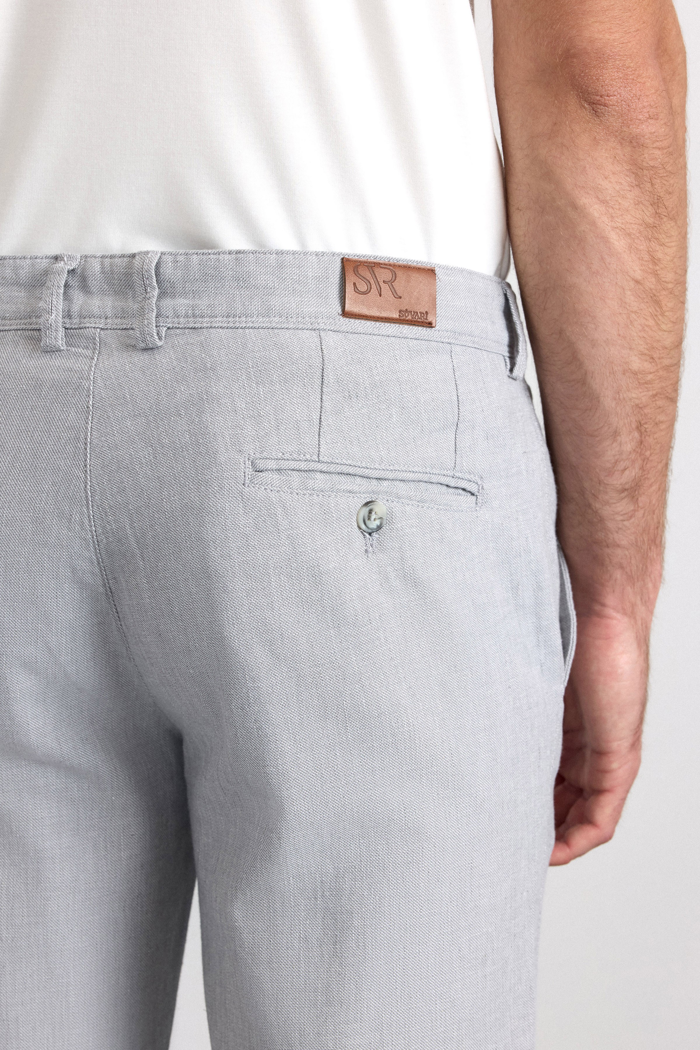 Süvari Gri Slim Casual Pantolon görsel 4