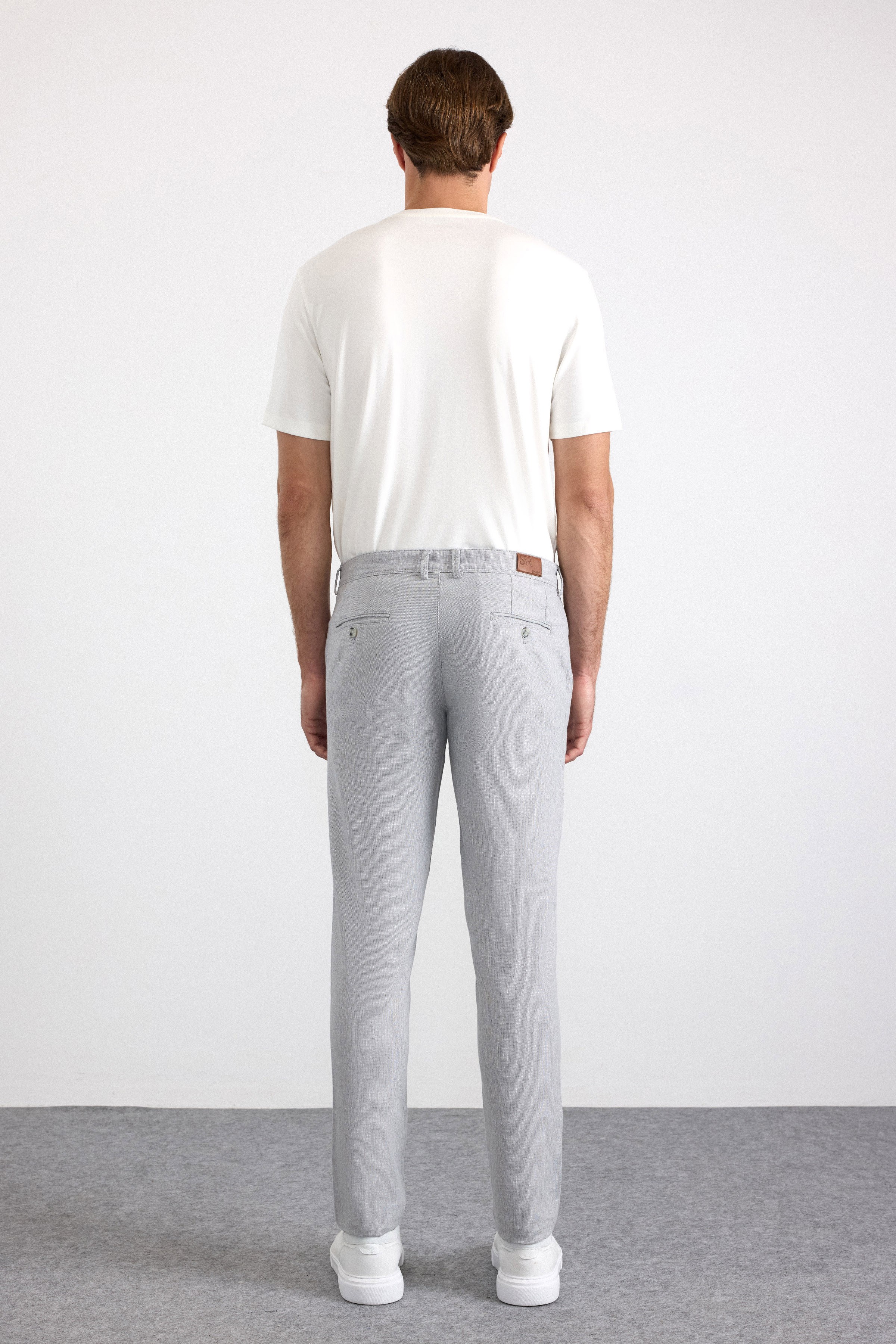 Süvari Gri Slim Casual Pantolon görsel 5