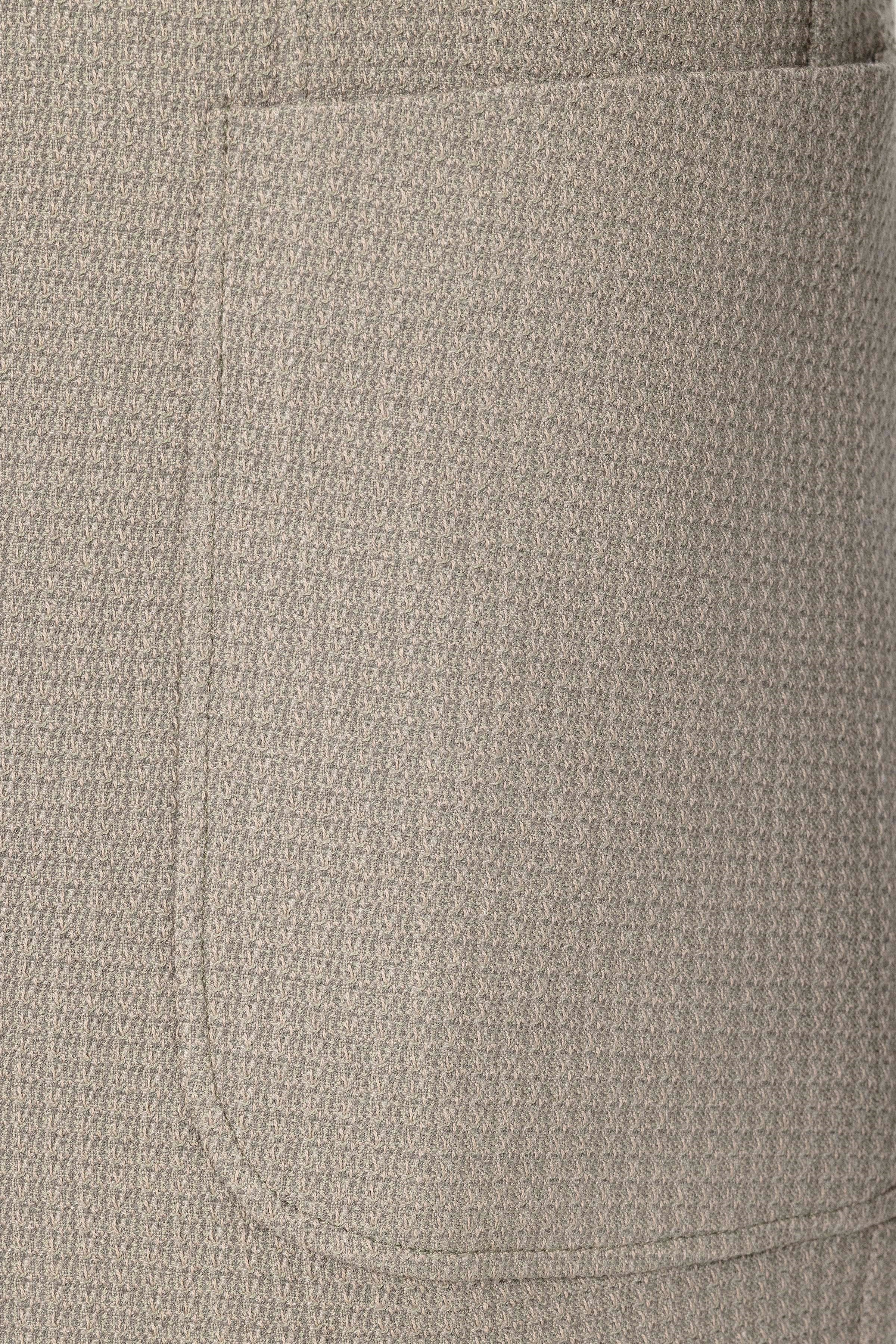 Haki Slim Fit Desenli Mono Yaka 6 Drop Ceket