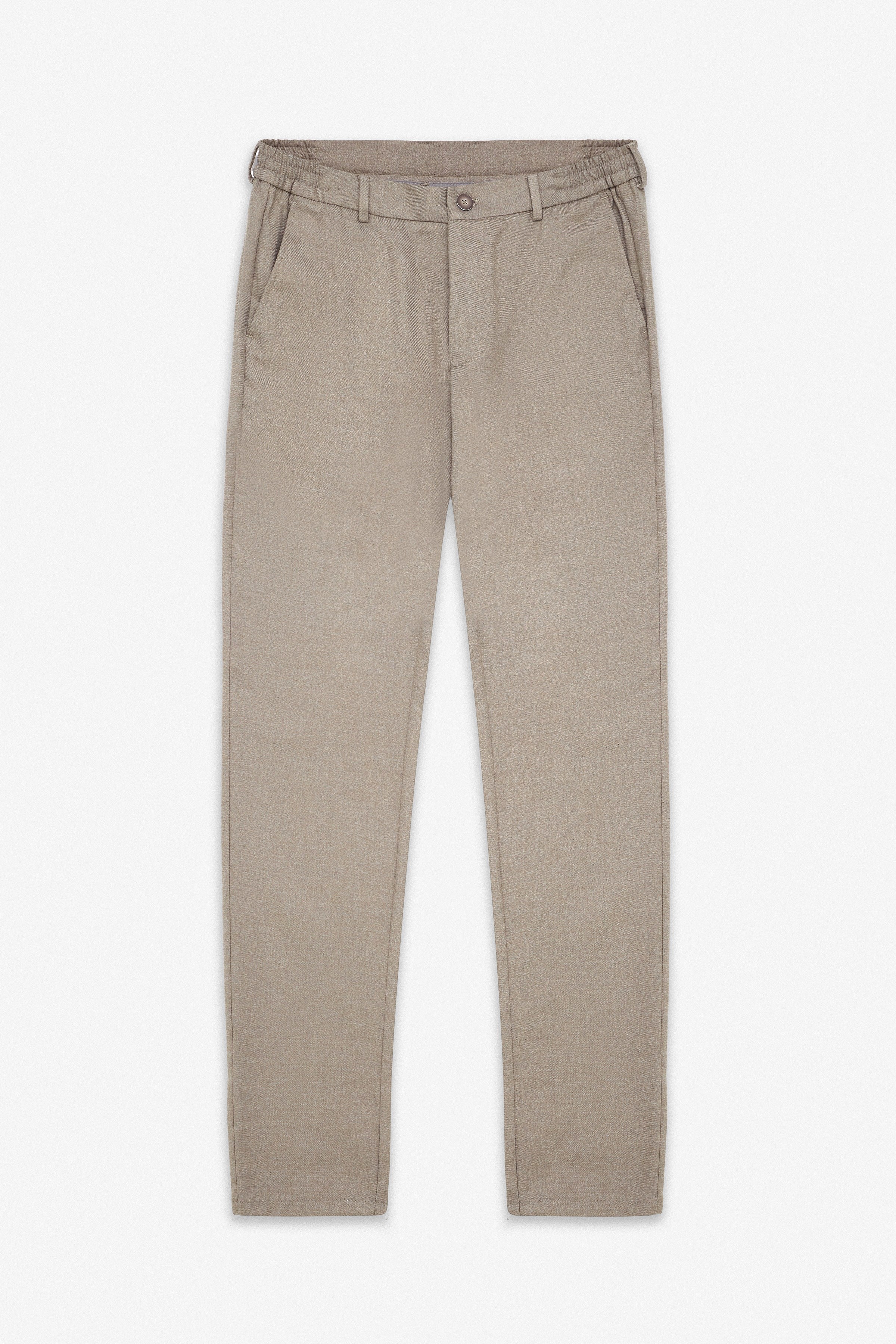 Süvari Kiremit Slim Düz Jogger Pantolon