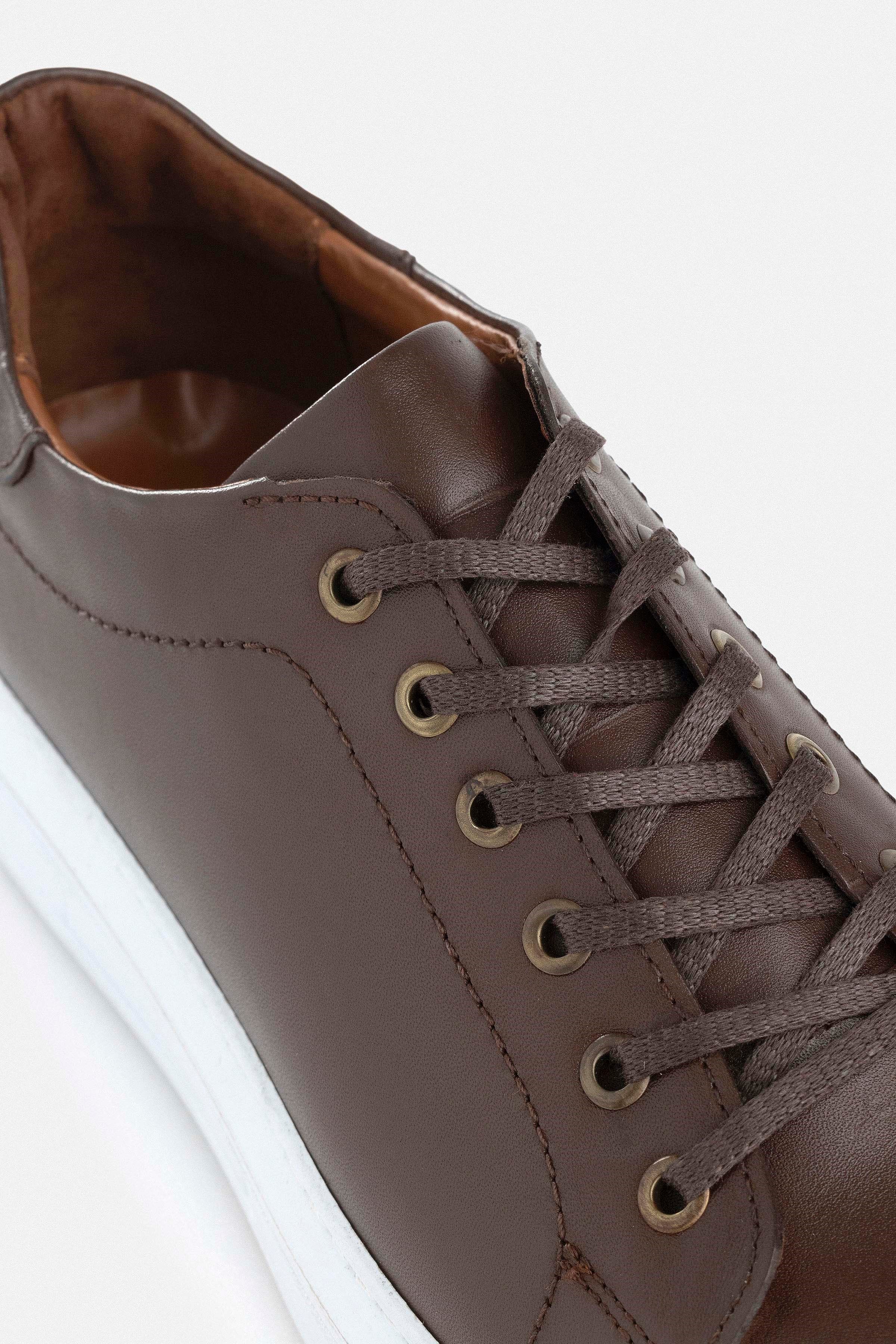 Koyu Kahve Sneakers Ayakkabı