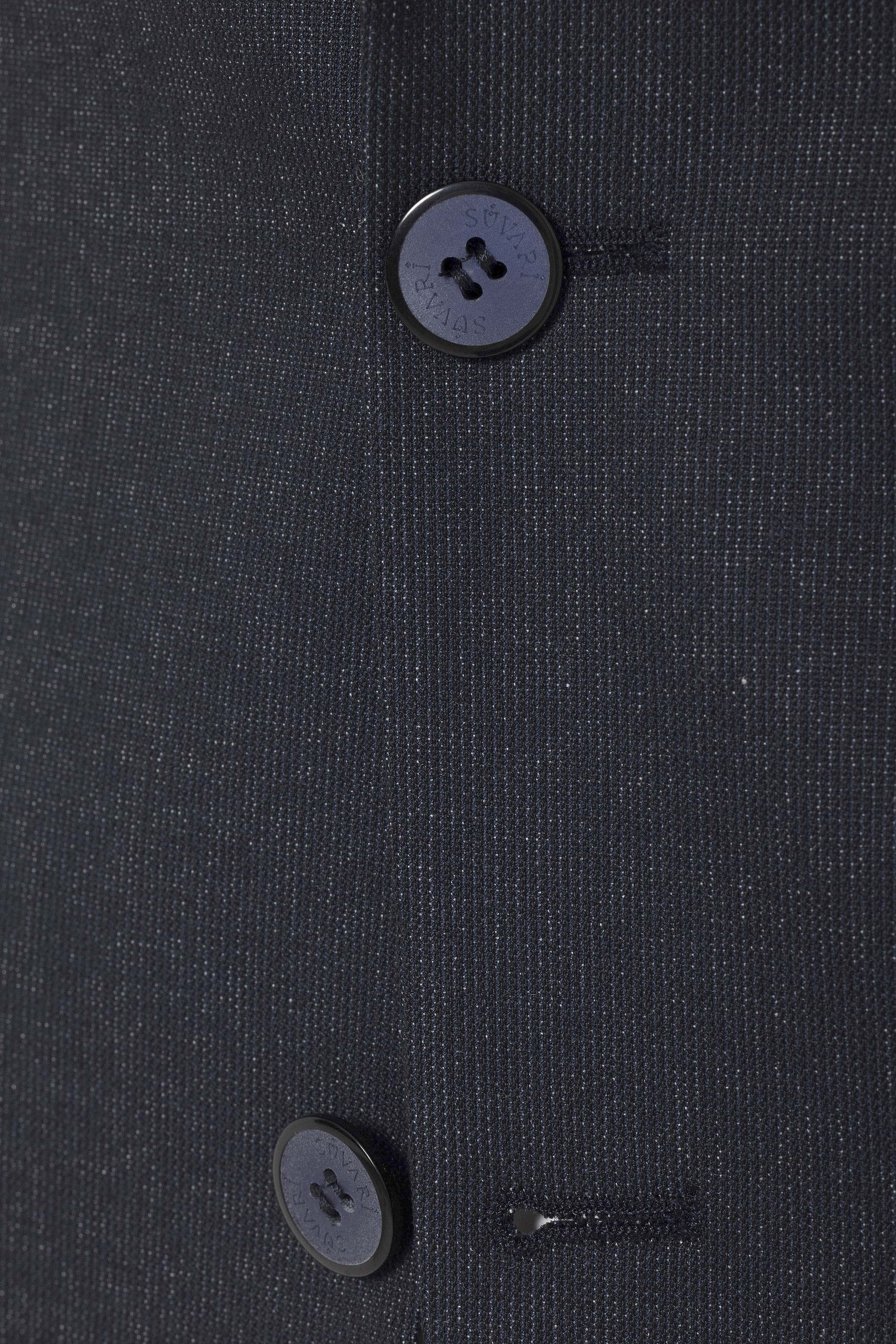 Süvari Lacivert Slim Fit Desenli Sivri Yaka 6 Drop Klasik Takım Elbise görsel 3