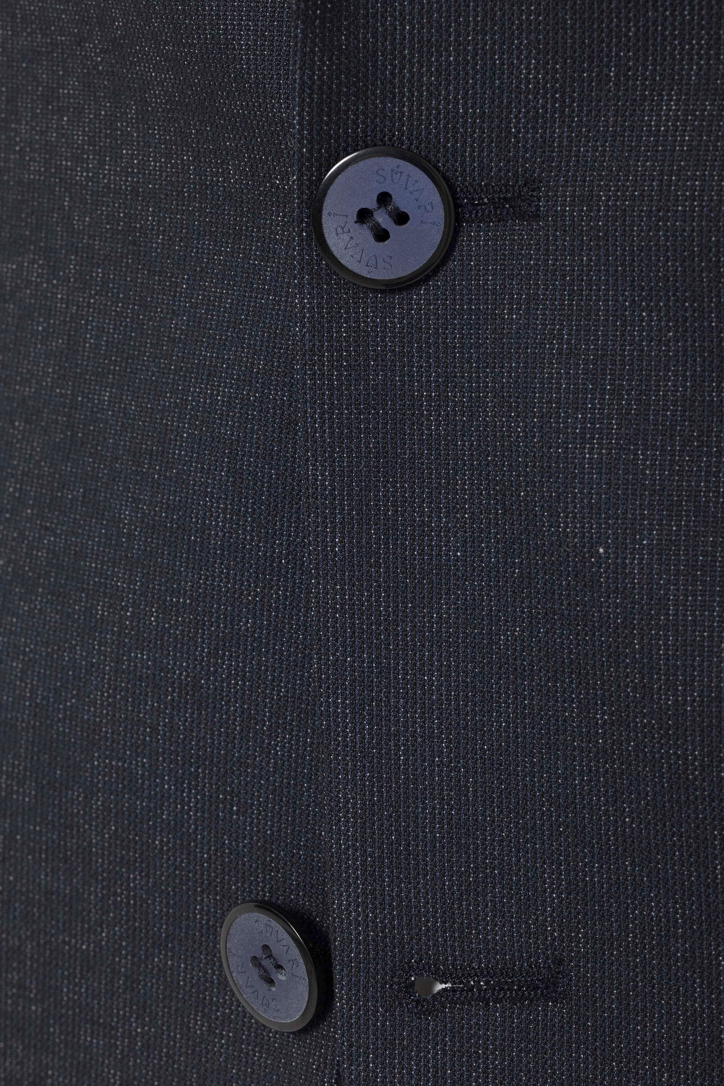 Lacivert Slim Fit Desenli Sivri Yaka 6 Drop Klasik Takım Elbise