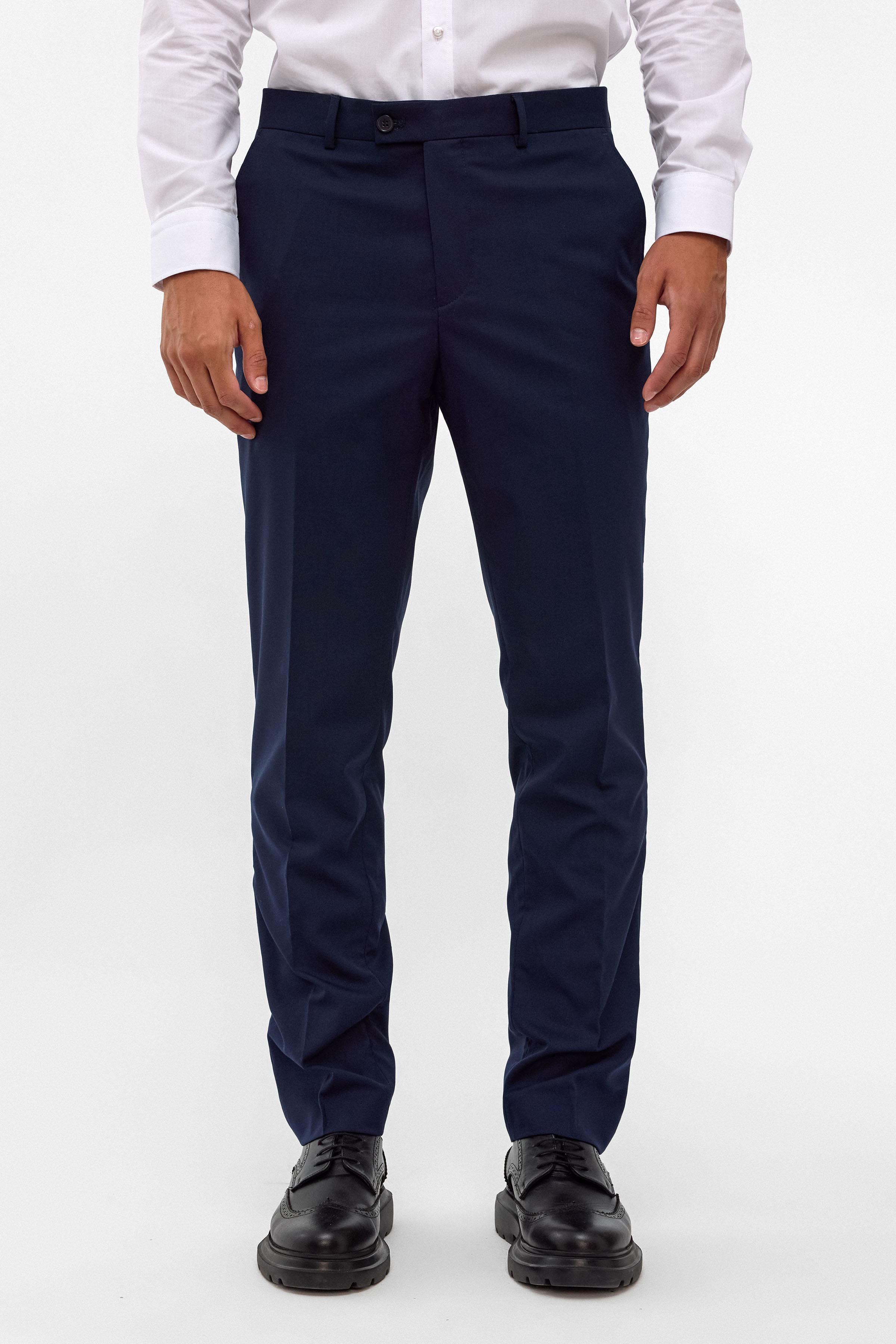 Lacivert Slim Fit Düz Pantolon