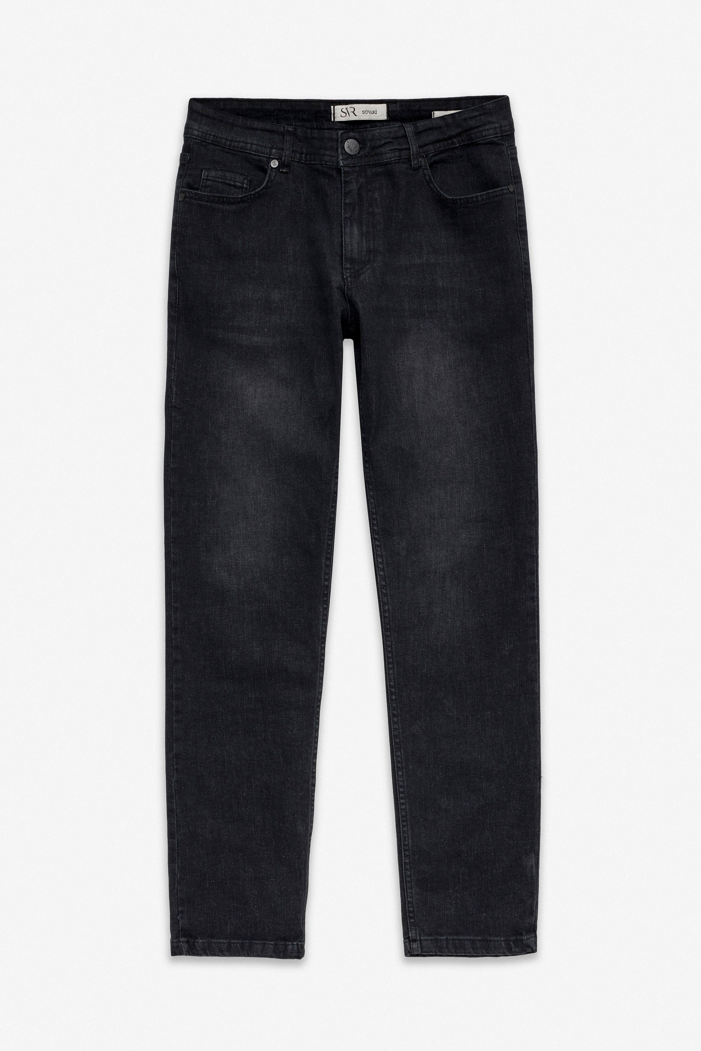 Siyah Slim Denim Pantolon