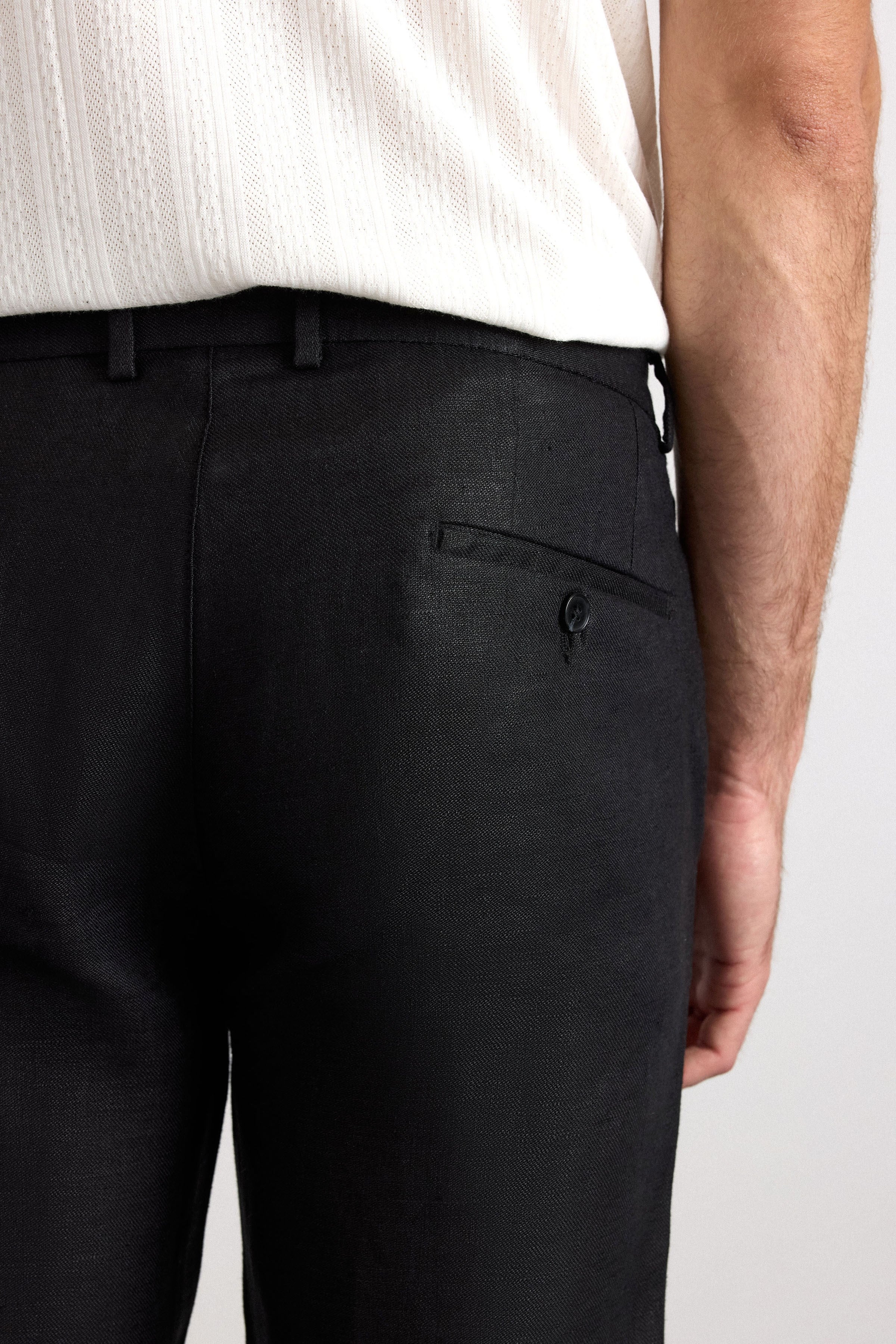Süvari Siyah Regular Düz Normal Bel Standart Jogger Pantolon görsel 4